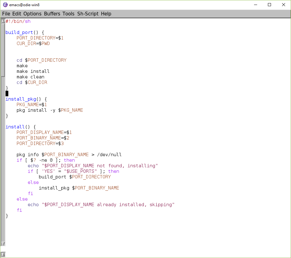 Emacs 26.1 RC1 built with Lucid toolkit on Windows Subsystem For Linux